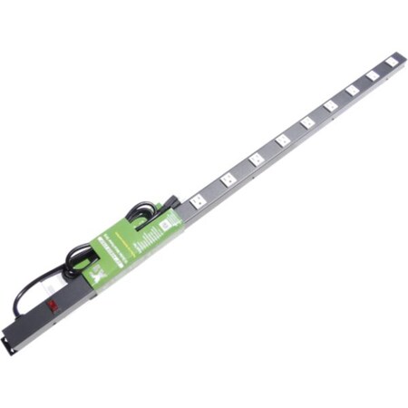 X1 Power Strip, SJT, 5-15R, 5-15P, 6 ft., Black/White 4126N