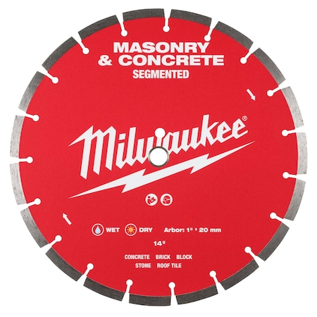 Milwaukee Tool 14" Segmented Masonry & Concrete Diamond Blade 49-93-9314