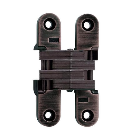 Universal Industrial Soss 3/4inx3-3/4in Medium Duty Invisible Hinge for 1-1/8in Doors Lacquered Oil Rubbed Bronze 212US10BL