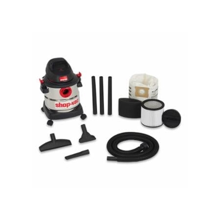 Shop-Vac Stainless Steel Wet/Dry Vacuum, 5 gal Capacity, 4.5 Peak hp 677-5989305