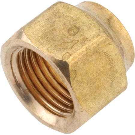 Anderson Metals 1/4'' Brass Forged Short Flare Nut 754018-04