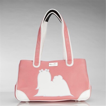 Fancy Feline Majestic Maltese Faux Leather- Pink FA3003242