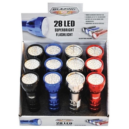 Blazing Ledz 302499 Super Bright LED Flashlight, 12PK 3338662