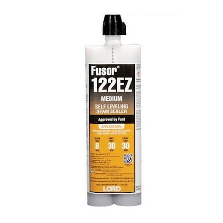 Lord Fusor Adhesives Medium Self-Leveling Seam Sealer, 10.1 oz Cartridge, Blue, Liquid, 2 hr Curing 122EZ