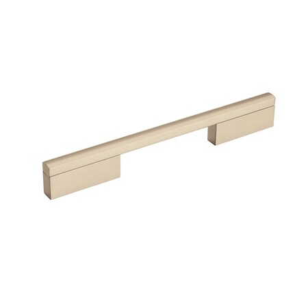 Amerock Separa 6-5/16 in 160 mm Center-to-Center Silver Champagne Cabinet Pull BP36735SC