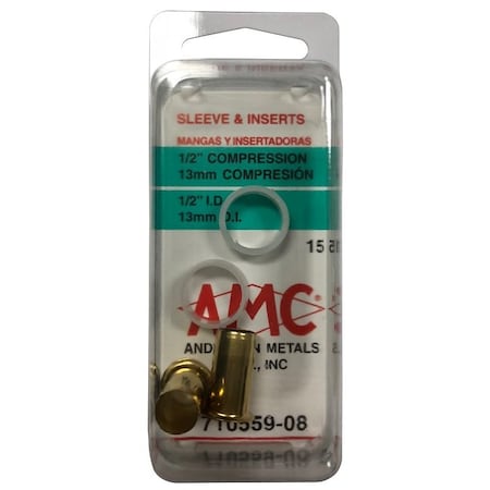 Anderson Metals Compression Sleeve/Insrt 1/2In 710559-08