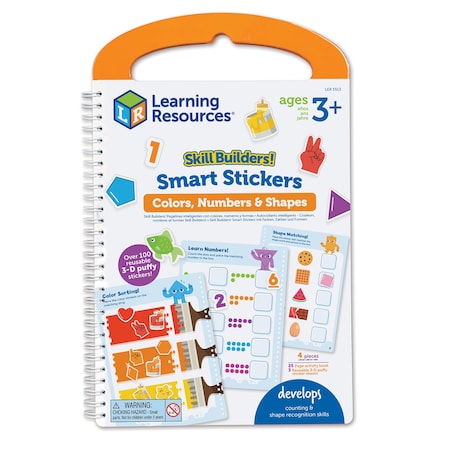 Learning Resources Skill Builders! Smart Stickers Colors, Numbers & Shapes LER5513