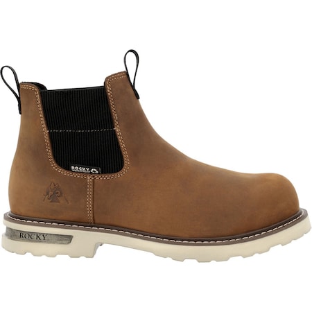 Rocky Grindstone XTR Chelsea Composite Toe Work Boot, Brown, Size 9 RKK0522