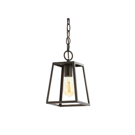 Jonathan Y Ira 6.3 in. Metal LED Pendant, Oil Rubbed Bronze JYL3525B