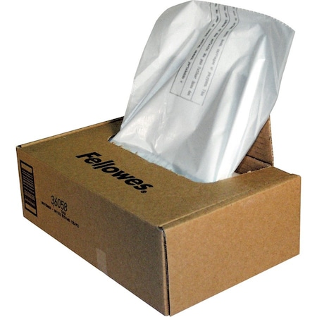 Fellowes Mfg. Co. FEL3605801 Wastebags- For Shredders C480-C420- Dispenser Box- w-Wire Ties 3605801