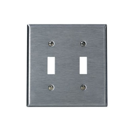 Leviton Toggle Switch Wall Plate, 4.9 in H SSJ2-40