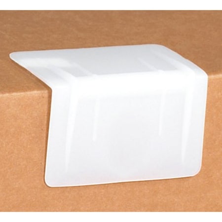 Partners Brand Plastic Strap Guards, 3 1/2" x 2", White, PK500 SPP352