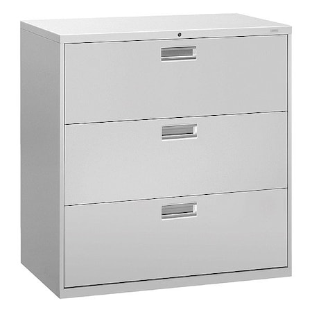 Hon 42" W 3 Drawer File Cabinet, Light Gray, A4/Legal/Letter H693.L.Q