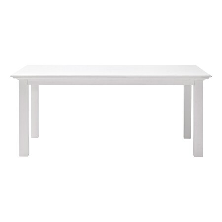 Homeroots 71" White Wood Dining Table 518761