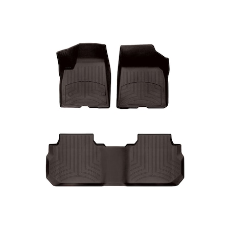 Weathertech Cocoa, Front and Rear FloorLiner HP 471080-1-2IM