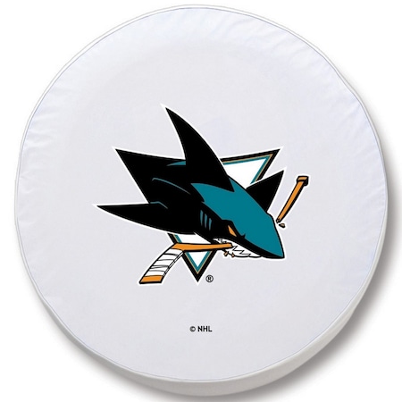 Holland Bar Stool Co 27 x 8 San Jose Sharks Tire Cover TCJSJSharWT