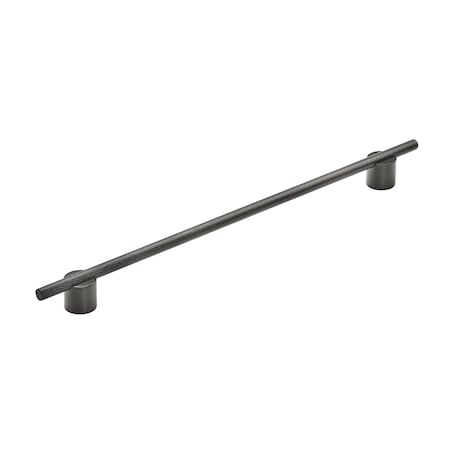 Amerock Transcendent 12-5/8 in 320 mm Center-to-Center Matte Black Cabinet Pull BP7414320MBMB
