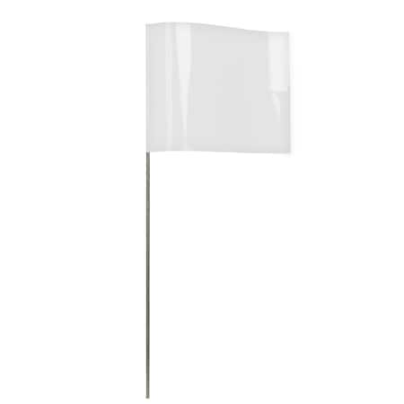 Blackburn Flag Marking Flags, White, 21 in L., 100 PK Y451W-WH