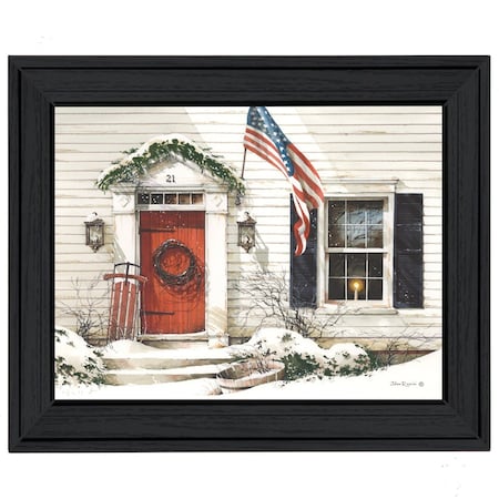 Homeroots Main Street 2 Black Framed Print Wall Art 404943
