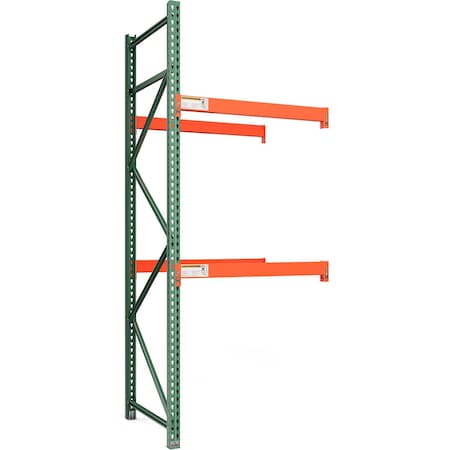 Global Industrial Bolted Teardrop Pallet Rack Add-On, 48"W x 42"D x 120"H, 6590 lbs Shelf Cap 412369