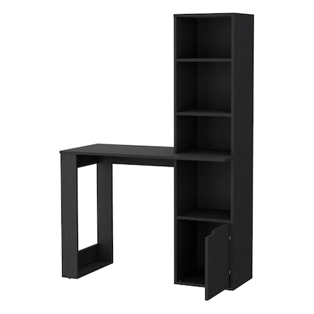 Homeroots 39" Black Computer Desk 535153