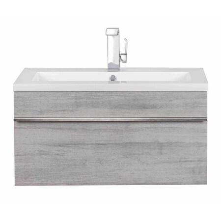 Cutler Trough Collection 30 in Wall Mount Modern Bathroom Vanity - Soho FV-TR-SOHO30