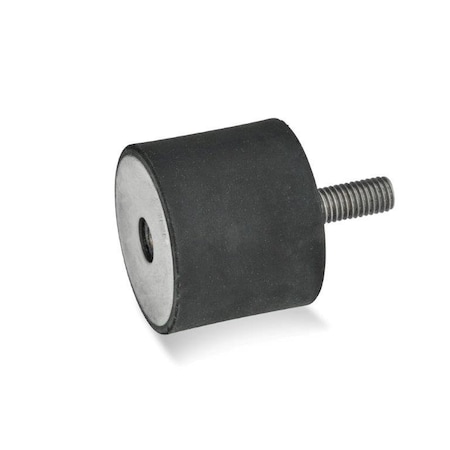 J.W. Winco Vibration-Isolating Mount, 20 mm H 451-25-20-M6-ES-55