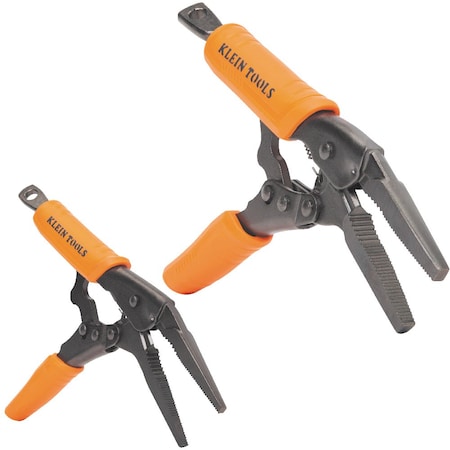 Klein Tools Long Nose Locking Pliers Set, 6- and 9-Inch, 2-Piece 38661