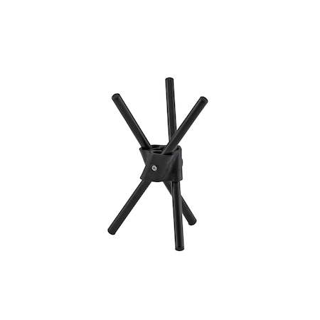 Service Ideas Collapsible Tray Pod Riser, 6in , Black TRP6BL