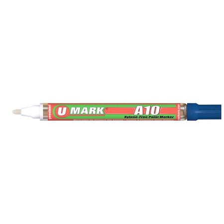 U-Mark 2 mm A10 Paint Marker, Blue - 12 per Box U-441376