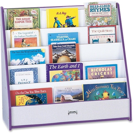 Jonti-Craft Rainbow Accents Flushback Pick-a-Book Stand, Purple 3514JCWW004