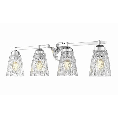 Z-Lite Andree Chrome  4 Light Vanity 1960-4V-CH