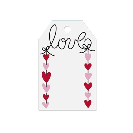 Nashville Wraps Hanging Hearts Printed Gift Tags, 2.25x3.5, 50PK PTHH