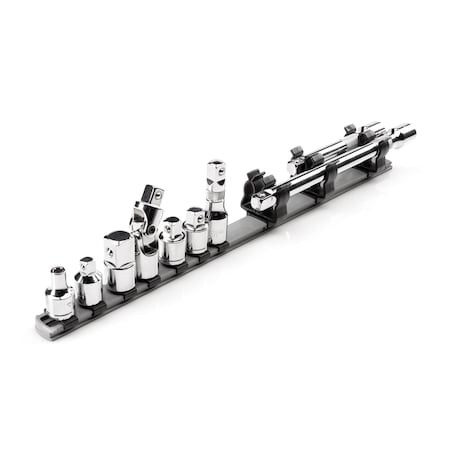 Tekton 1/2 Inch Drive Extension and Accessory Set with Rail 9-Piece SHA92101