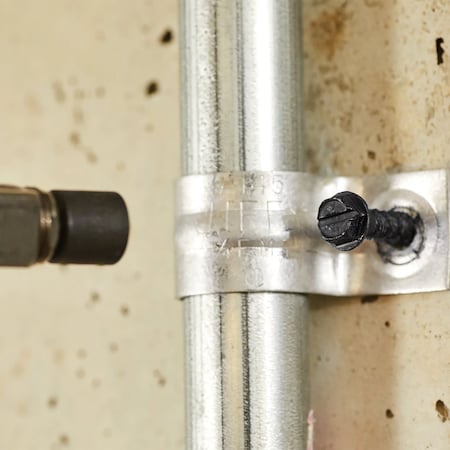 Tapcon 1/4'' x 3-1/4'' Hex Washer Head Black Concrete Screw Anchors, 8 Ct. 24194