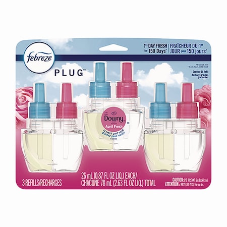 Febreze PLUG Air Freshener Refills, Downy April Fresh, 0.87 oz 52369