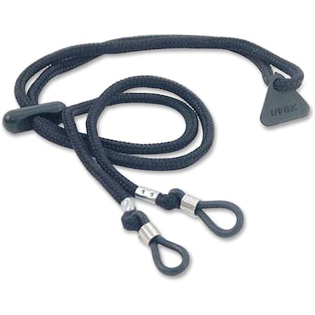 Uvex Eyewear Retainer, Black, 27 1/2 in Length, Nylon, Loop Attachment S501
