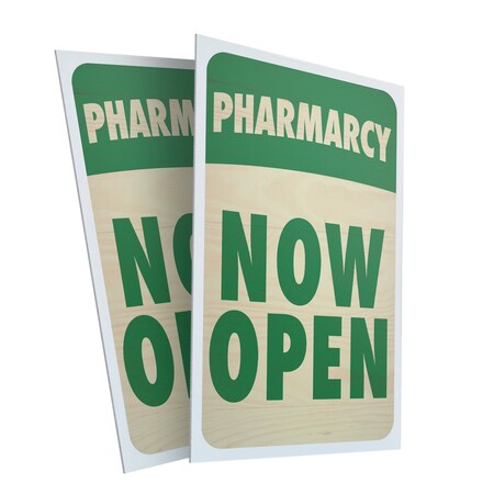 Signmission Pharmacy, Plastic Signs Only 24 Inch x 36 Inch, Corrugated Plastic, 2PK CSB-2436-2PACK-30412