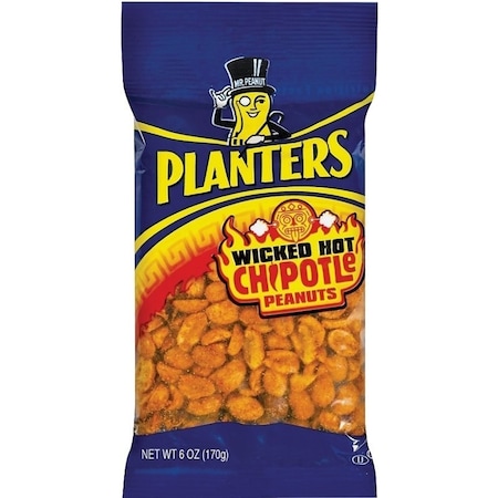 Planters Peanut, Wicked Hot Chipotle, 6 oz, Bag 483280