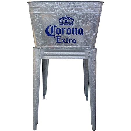 Leigh Country 18 x 18 x 34 in. 60 qt. Corona Extra Cooler, Galvanized MC 47940