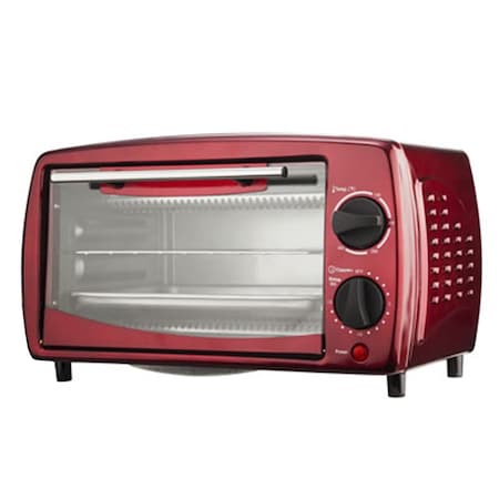 Brentwood Industries 9-Liter (4 Slice) Toaster Oven Broiler (Red) 75085421M