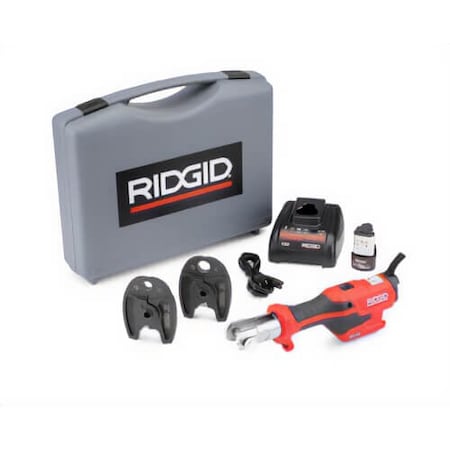 Ridgid RP 115 Mini Press Tool Kit with PureFlow Jaws 1/2 in and 3/4 in 72543