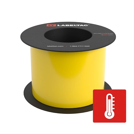 Labeltac High Temperature Supply 4in x 75ft LT9, Yellow LT401HT-C