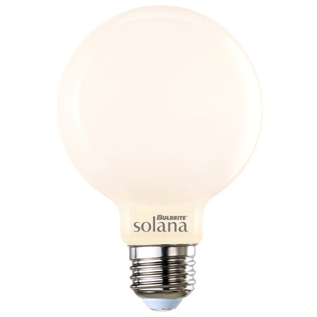 Solana Smart LED Wifi Light Bulb, G25 / E26 Base, 5.5W, 2200K-6500K, Milky Finish 1- PK