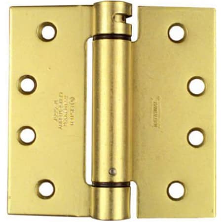 Eat-In N184-572 4 x 4 in. Single Pack Dull Brass Finish, Mortise Spring Hinge EA698324