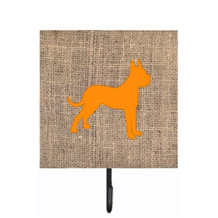 Carolines Treasures Boxer Burlap And Orange Leash Or Key Holder BB1109-BL-OR-SH4