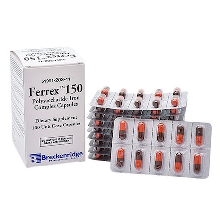Breckenridge Pharmaceutical Ferrex 150 (Original Formula), Blister Pack, 100PK 51991020311