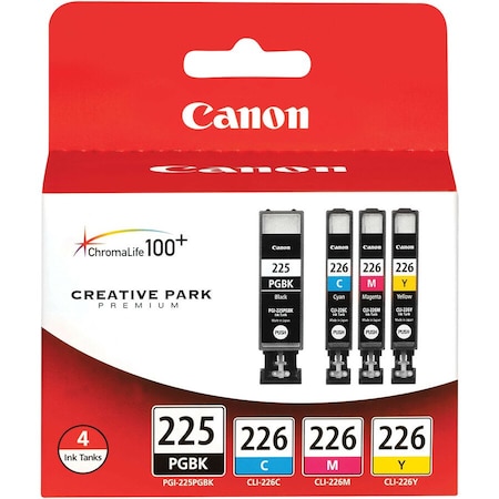 Canon (PGI-225BK/CLI-226C/M/Y) Color Ink Tank Multipack 4530B008