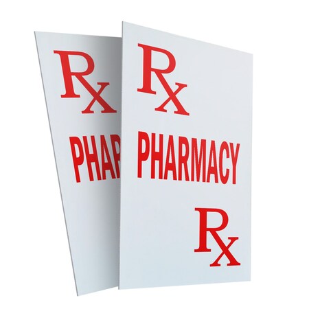 Signmission Pharmacy, Plastic Signs Only 24 Inch x 36 Inch, Corrugated Plastic, 2PK CSB-2436-2PACK-Pharmacy