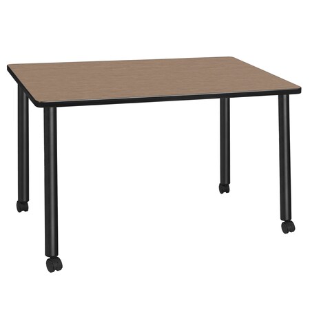 Regency Kee Mobile Training Seminar Table, 42 in W, 24 in L, Noble Oak MTC4224NOBK